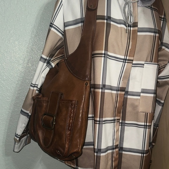 Banana republic large leather hobo bag unisex - Picture 15 of 16